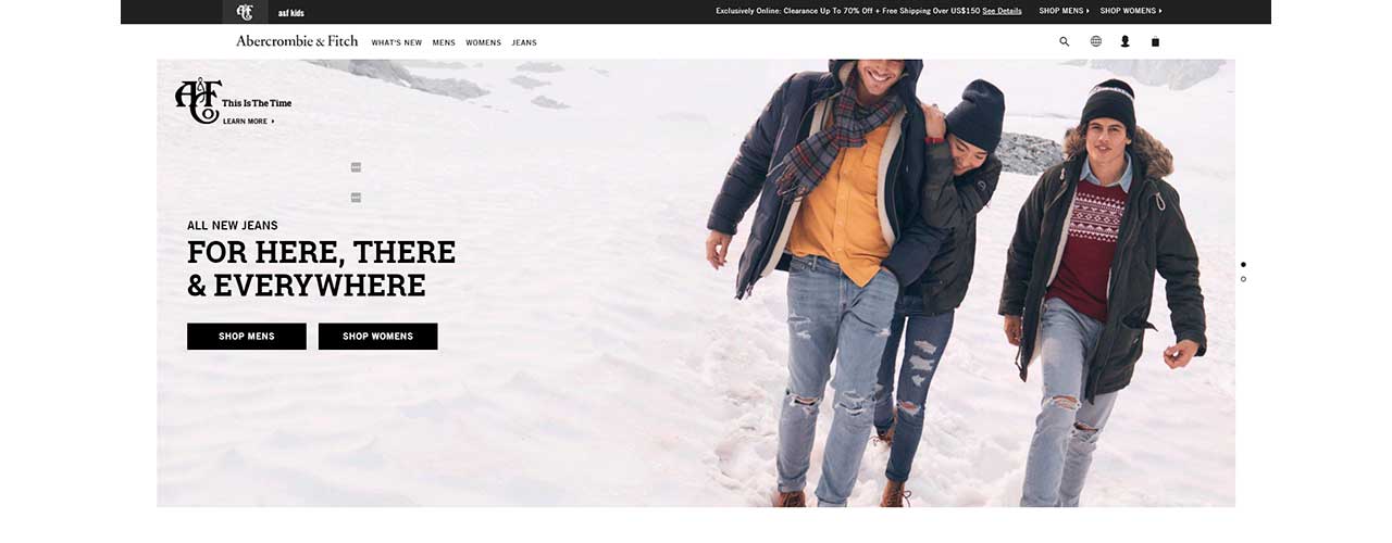 abercrombie and fitch us online